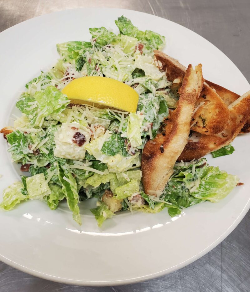 Caesar Salad with Garlic Toast